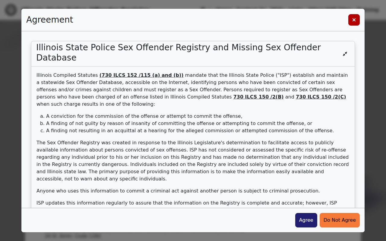 Warren County sex offender registry neighborhood map interface