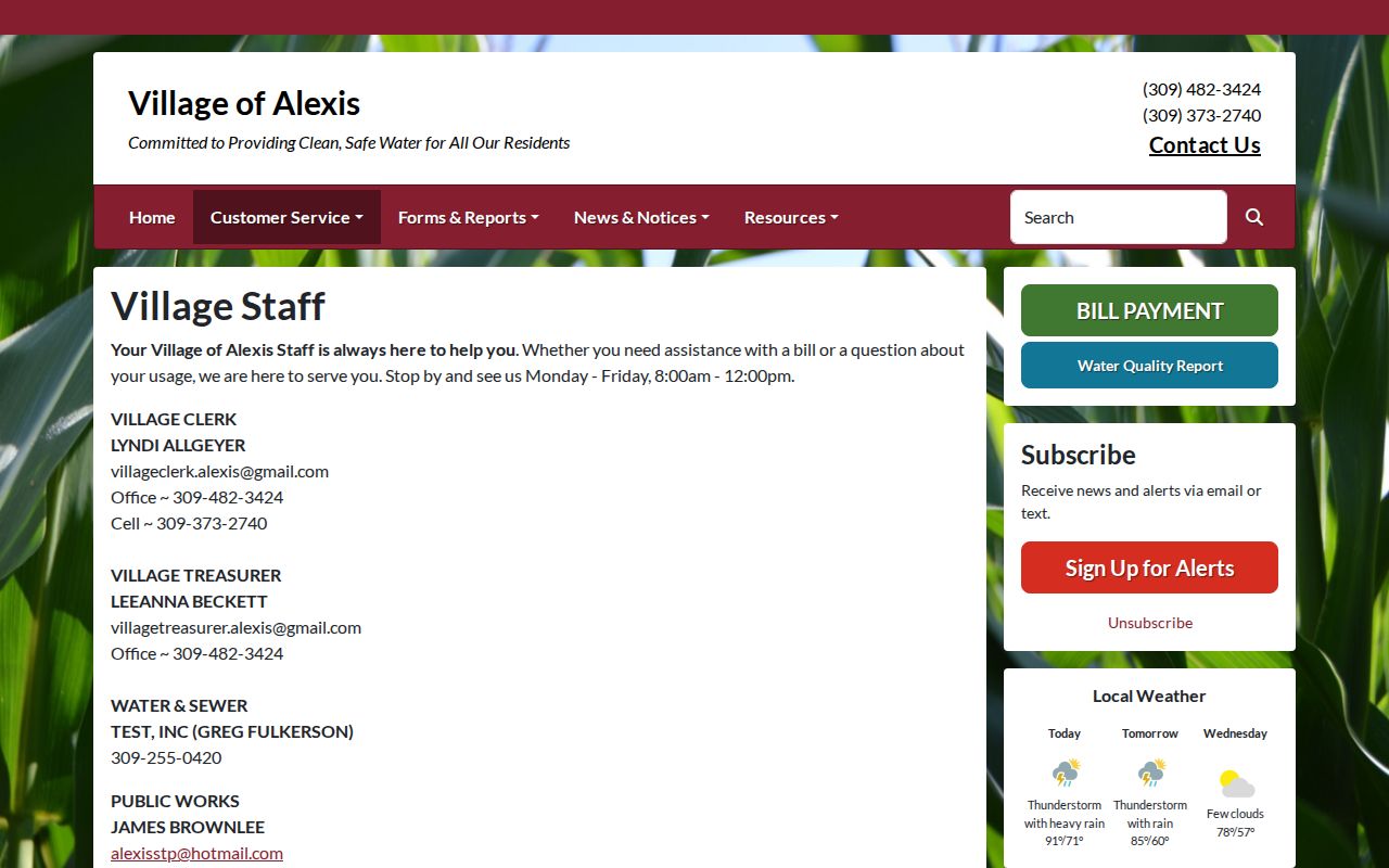 Alexis criminal history police and clerk contact source
